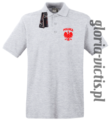 POLSKA herb Polski standard - Koszulka męska POLO