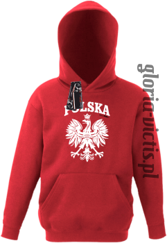 POLSKA herb Polski standard - bluza dziecięca z kapturem