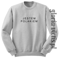 Jestem Polakiem - bluza męska melanż