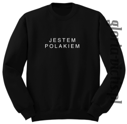 Jestem Polakiem - bluza męska czarna