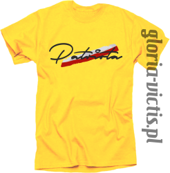 Patriota - koszulka męska żółta