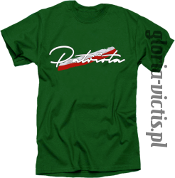 Patriota - koszulka męska zielona