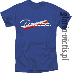 Patriota - koszulka męska niebieska