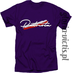 Patriota - koszulka męska fioletowa