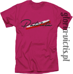 Patriota - koszulka męska różowa