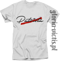 Patriota - koszulka męska biała