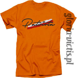 Patriota - koszulka męska pomarańczowa