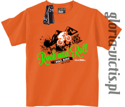 Rock and Roll Bike Ride EST 1765 - Koszulka dziecięca - pomarańczowy