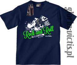Rock and Roll Bike Ride EST 1765 - Koszulka dziecięca - granatowy