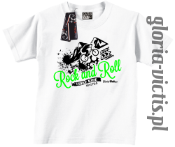 Rock and Roll Bike Ride EST 1765 - Koszulka dziecięca - biały