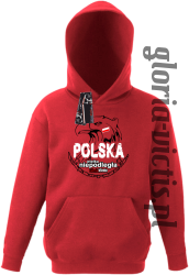 Polska Wielka Niepodległa - Bluza dziecięca z kapturem - czerwona