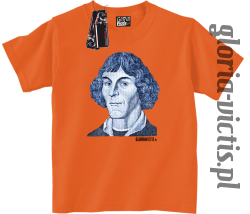 Mikołaj Kopernik Money Design - Koszulka dziecięca pomarańcz 