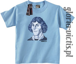 Mikołaj Kopernik Money Design - Koszulka dziecięca błękit 