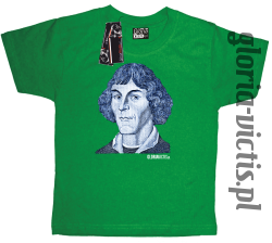 Mikołaj Kopernik Money Design - Koszulka dziecięca zielona 