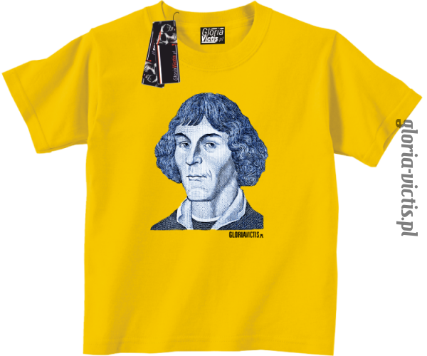 Mikołaj Kopernik Money Design - Koszulka dziecięca żółta 