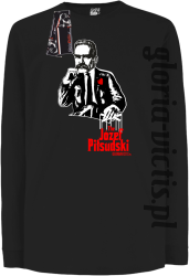 The Józef Piłsudski Modern Style - longsleeve dziecięcy - czarny