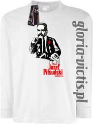 The Józef Piłsudski Modern Style - longsleeve dziecięcy - biały