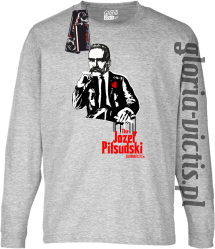 The Józef Piłsudski Modern Style - longsleeve dziecięcy - melanż