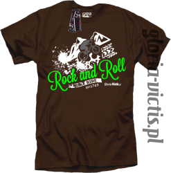 Rock and Roll Bike Ride EST 1765 - Koszulka męska - brązowy