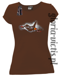 F16 Mission One - Koszulka damska brąz 