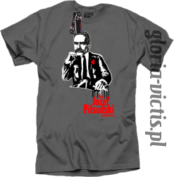 The Józef Piłsudski Modern Style - koszulka męska - szary