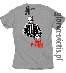 The Józef Piłsudski Modern Style - koszulka męska - melanż