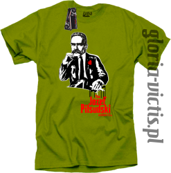 The Józef Piłsudski Modern Style - koszulka męska - zielony