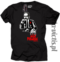 The Józef Piłsudski Modern Style - koszulka męska - czarny